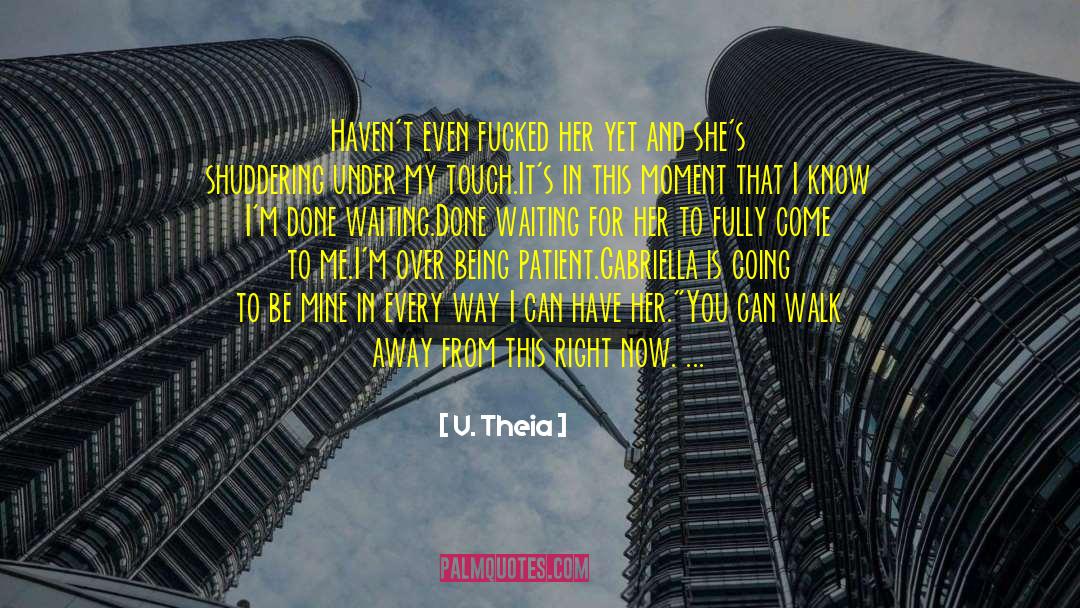 Something Just Doesnt Feel Right quotes by V. Theia