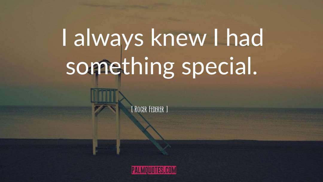 Something Special quotes by Roger Federer