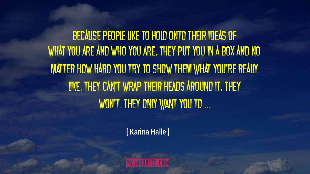 Something To Hold Onto quotes by Karina Halle