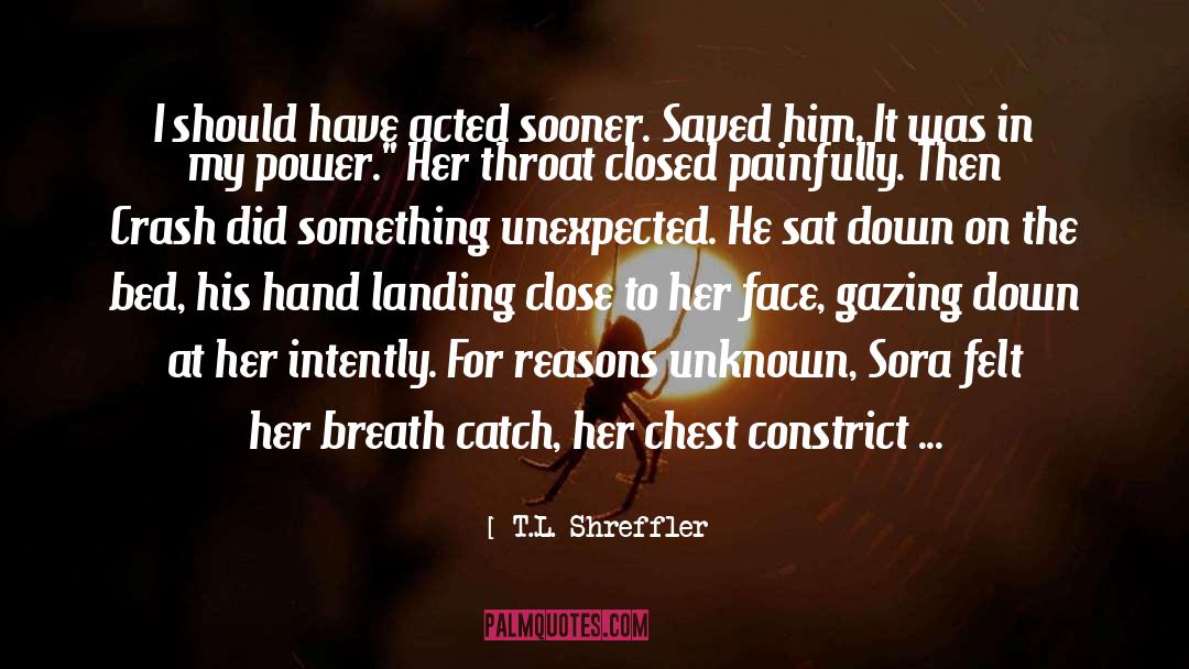 Something Unexpected quotes by T.L. Shreffler