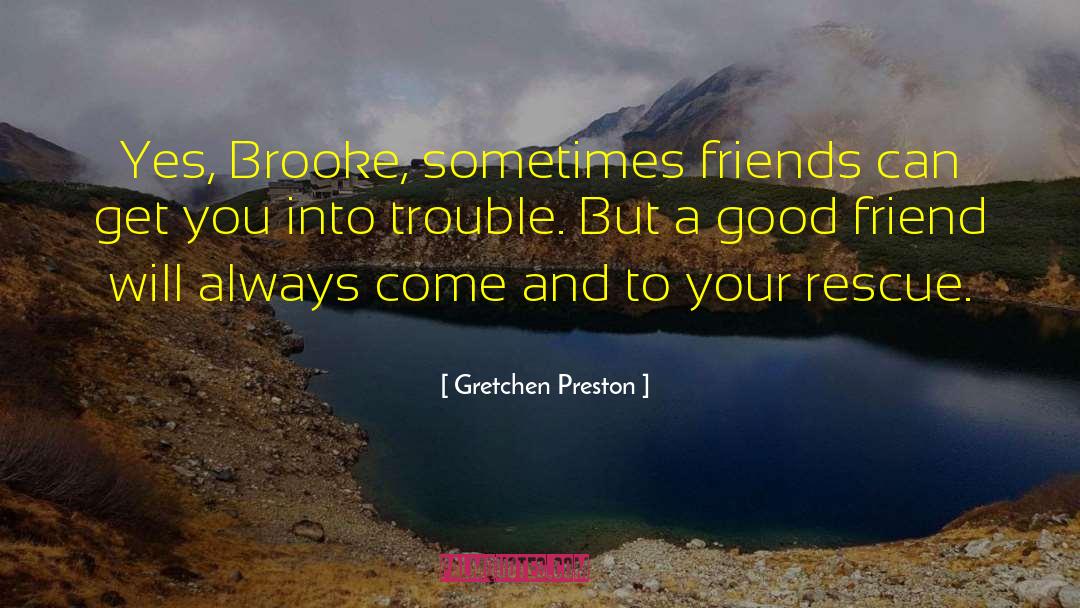 Sometimes Friends quotes by Gretchen Preston