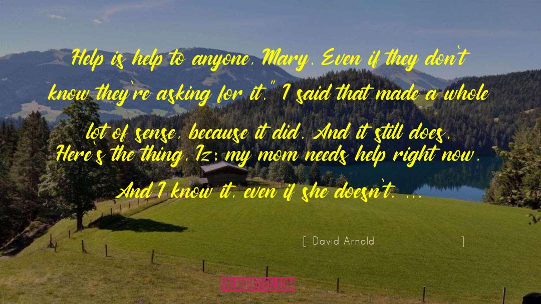 Sometimes I Wonder If I Made The Right Decision quotes by David Arnold