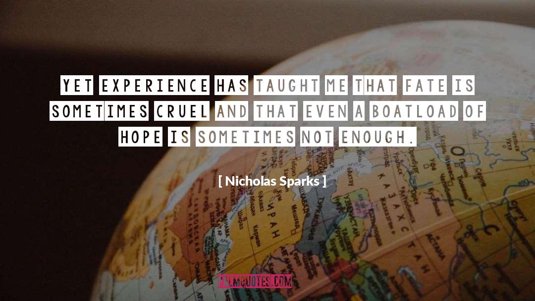 Sometimes Not quotes by Nicholas Sparks