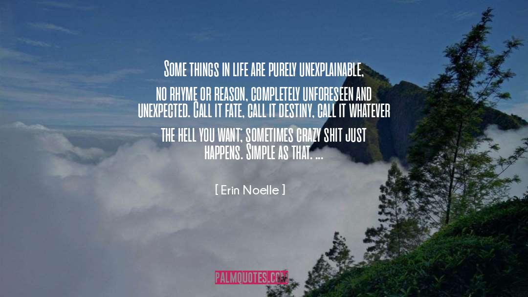 Sometimes The Unexpected quotes by Erin Noelle