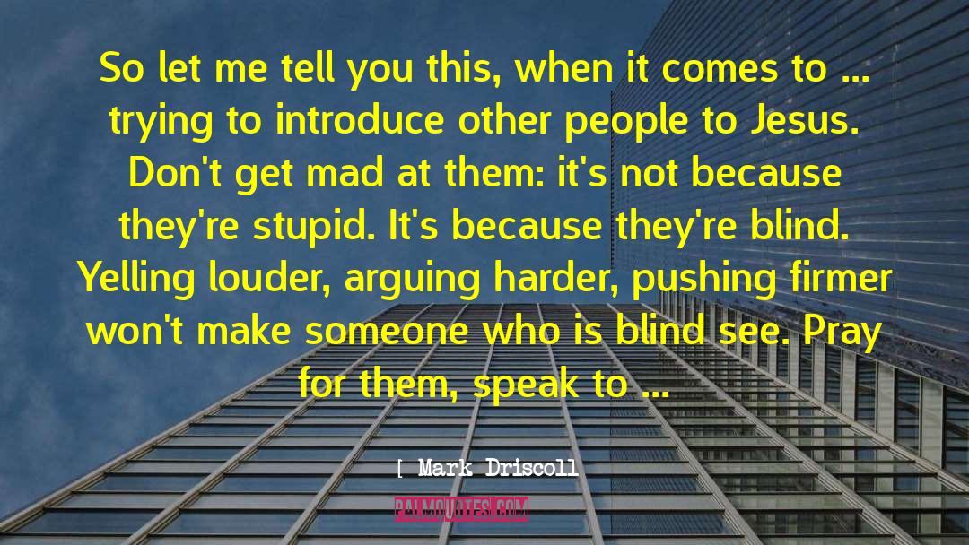 Sometimes You Make Me Mad quotes by Mark Driscoll