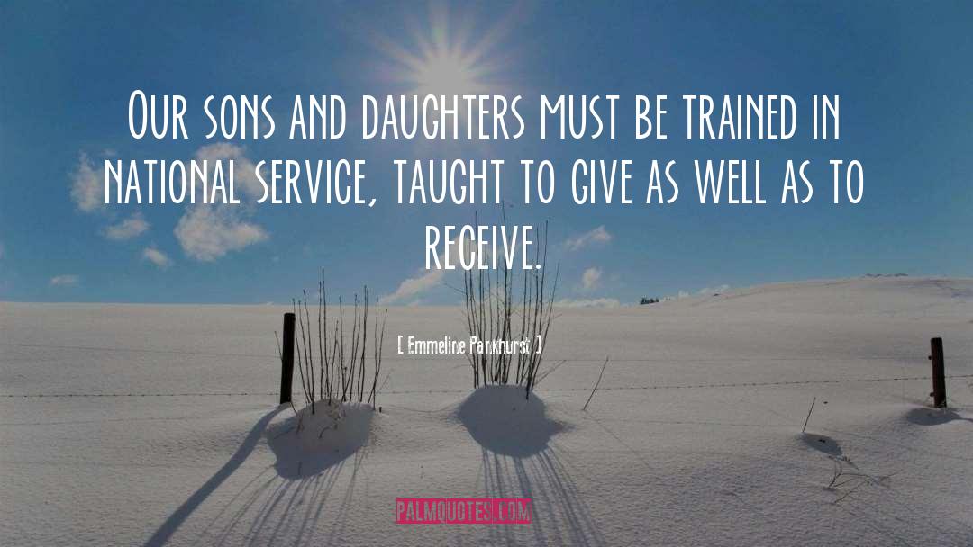 Son And Daughter quotes by Emmeline Pankhurst
