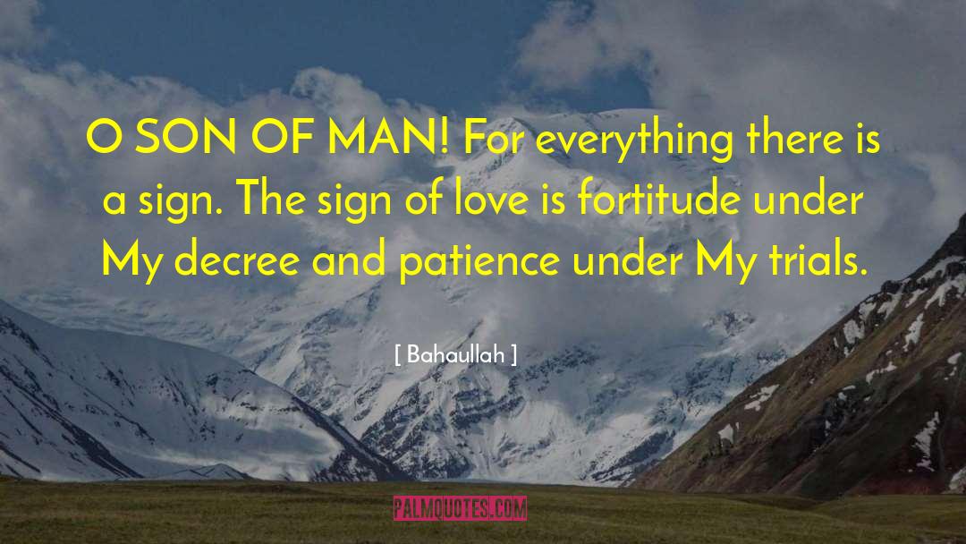 Son Of Man quotes by Bahaullah