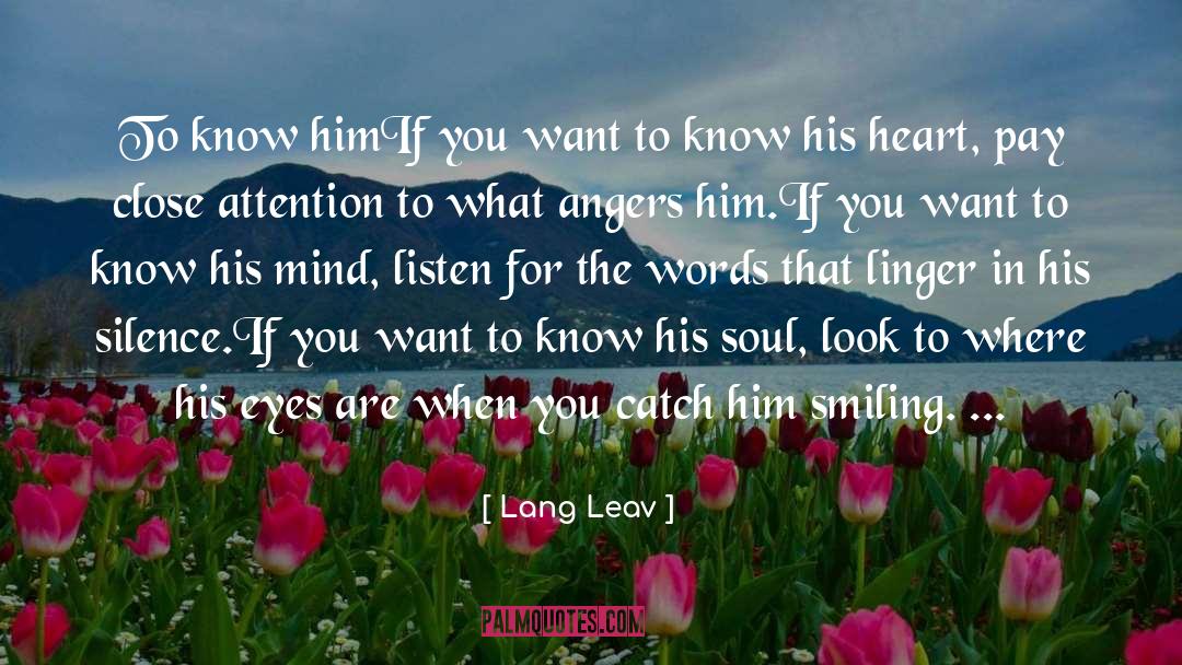 Song In The Silence quotes by Lang Leav