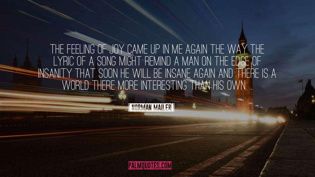 Song Lyric Instagram quotes by Norman Mailer