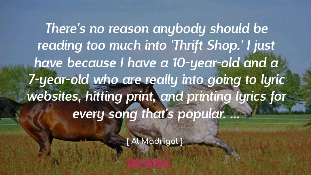 Song Lyric Instagram quotes by Al Madrigal