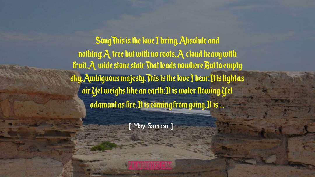 Song Yet Sung quotes by May Sarton