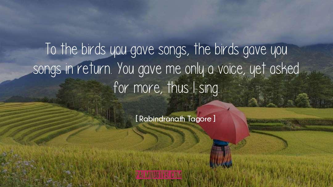 Songs In quotes by Rabindranath Tagore
