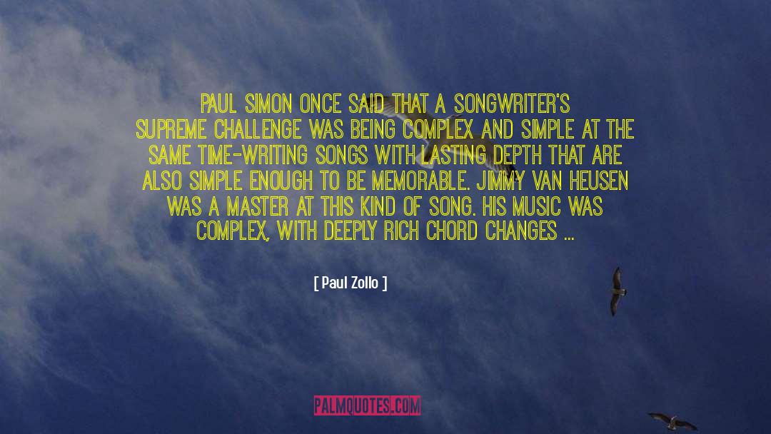 Songs Of The Mist quotes by Paul Zollo