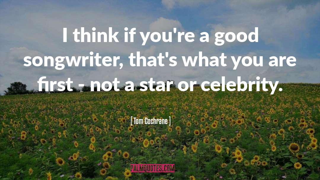 Songwriter quotes by Tom Cochrane