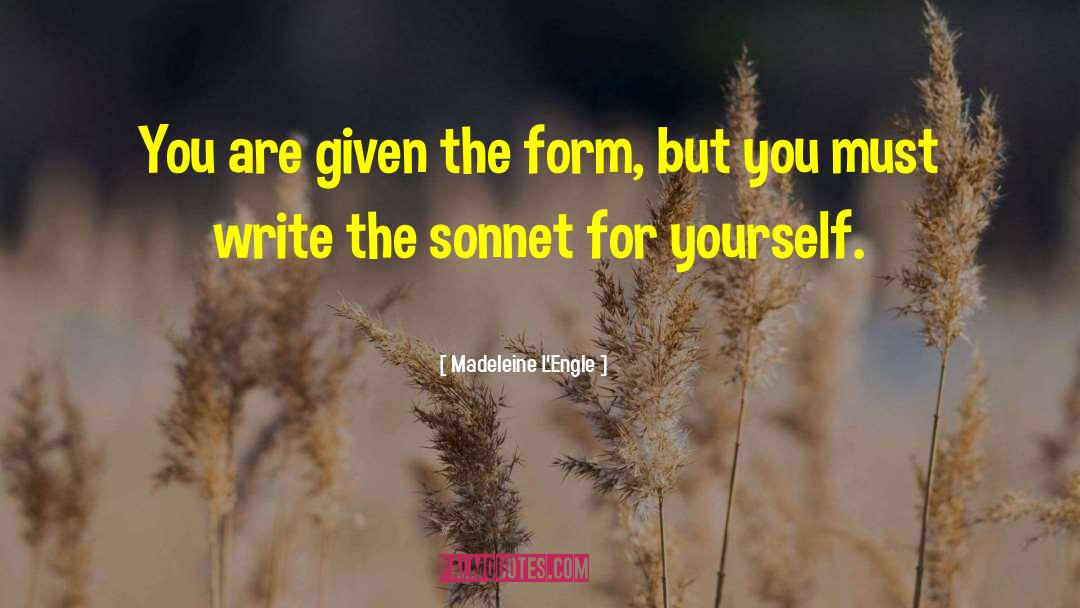 Sonnet 119 quotes by Madeleine L'Engle