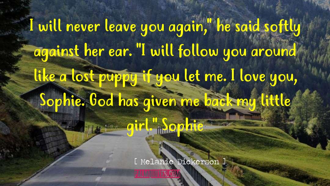 Sophie Dale Drinkwater quotes by Melanie Dickerson