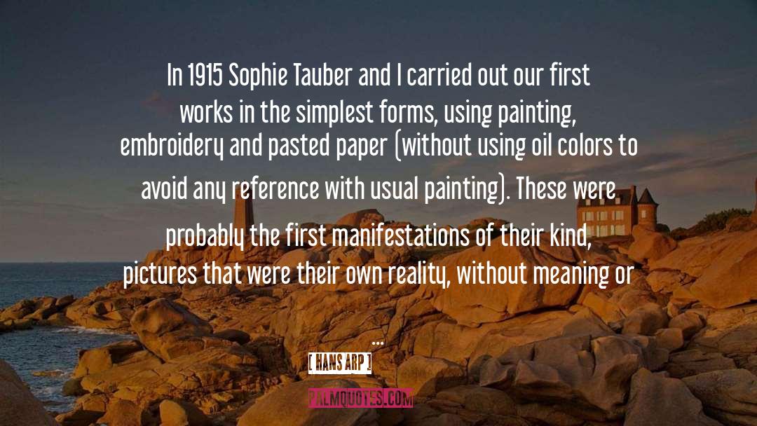 Sophie Germain quotes by Hans Arp