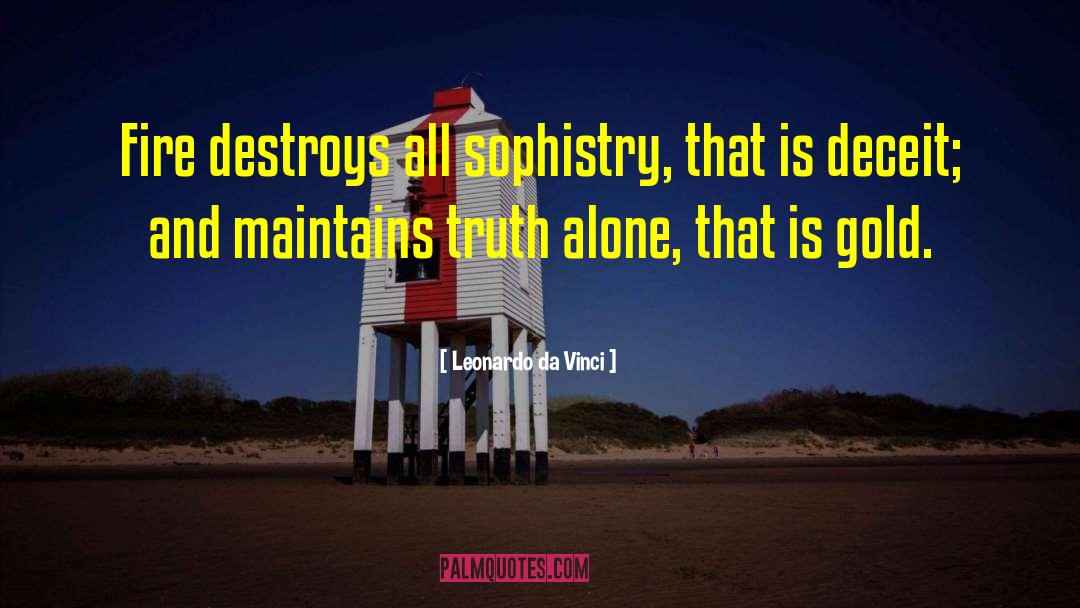 Sophistry quotes by Leonardo Da Vinci