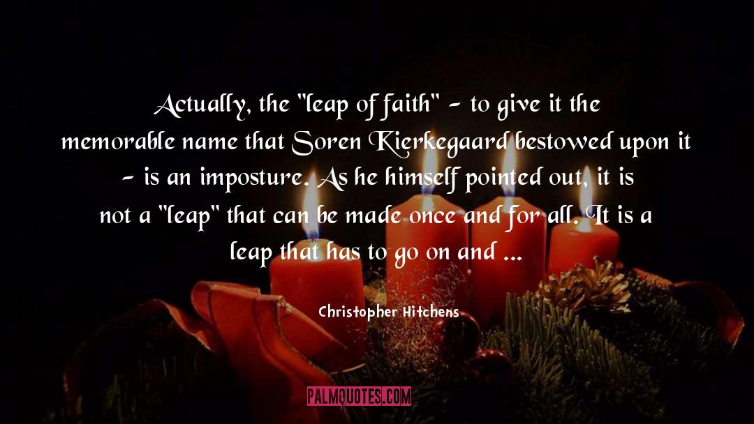 Soren Kierkegaard quotes by Christopher Hitchens