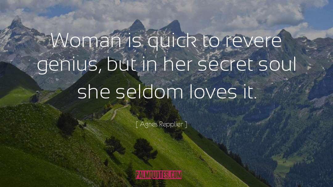 Sorkin Genius quotes by Agnes Repplier