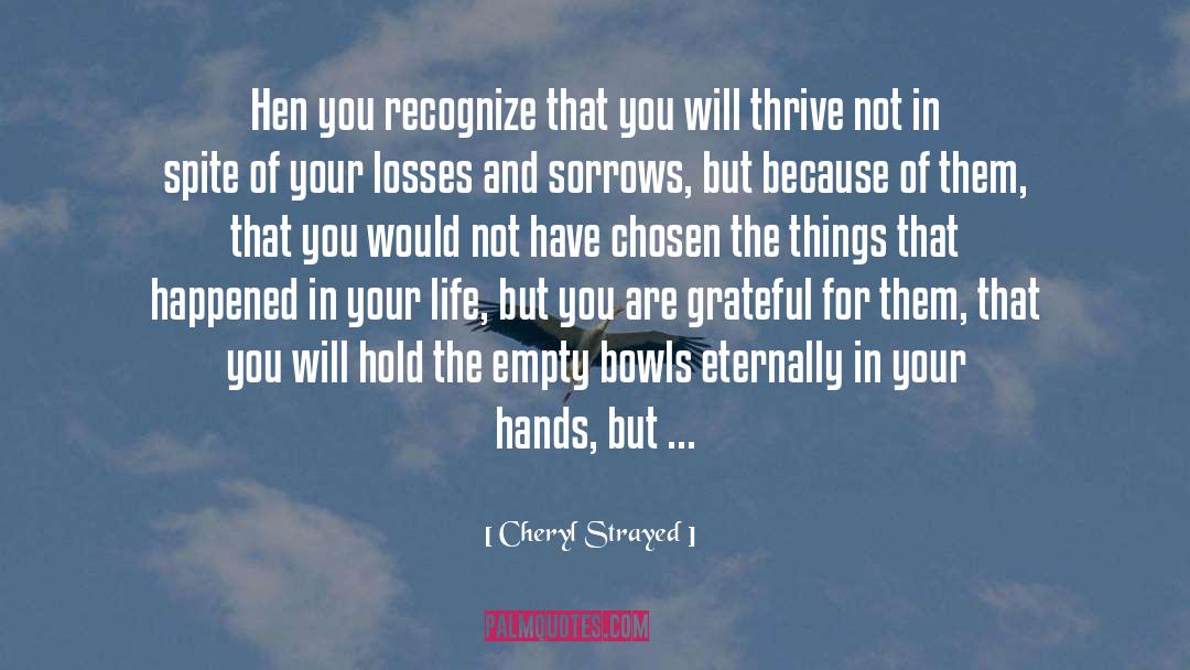 Sorrows quotes by Cheryl Strayed