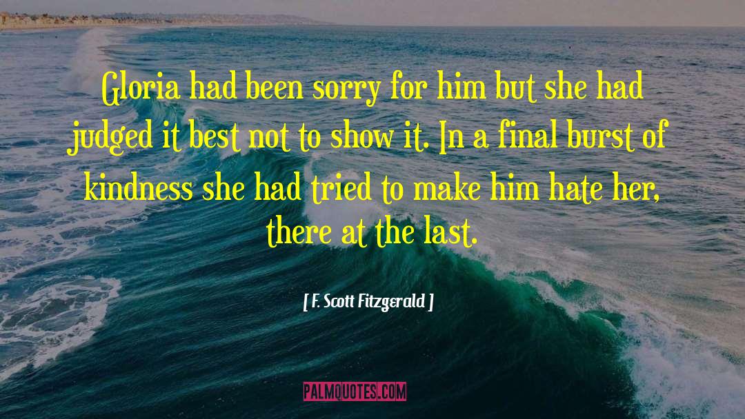 Sorry For Him quotes by F. Scott Fitzgerald