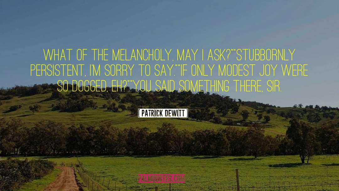 Sorry If I Say Something Wrong quotes by Patrick DeWitt