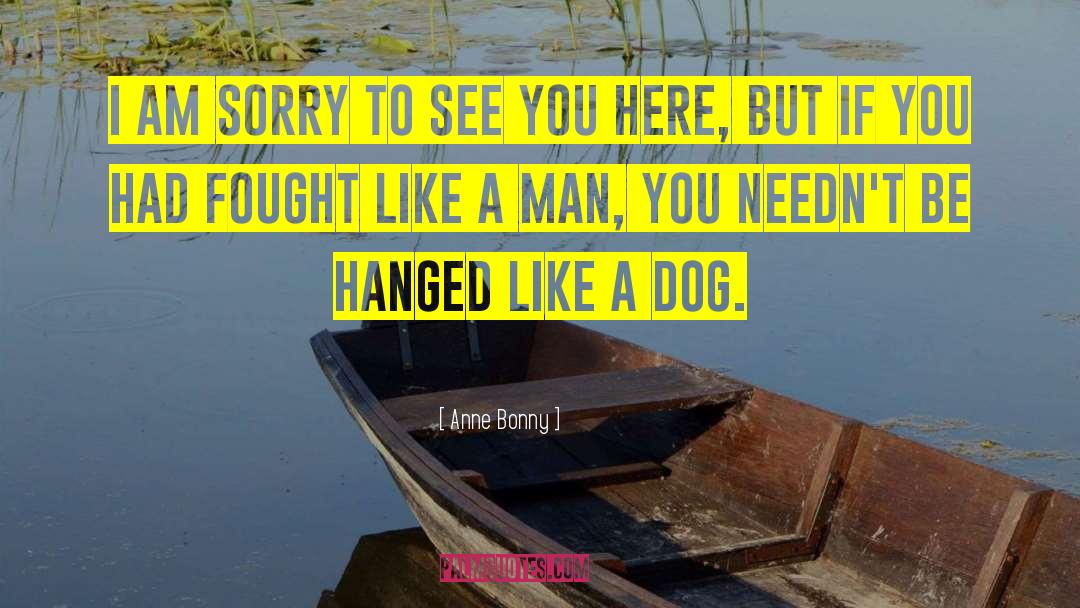 Sorry Men quotes by Anne Bonny