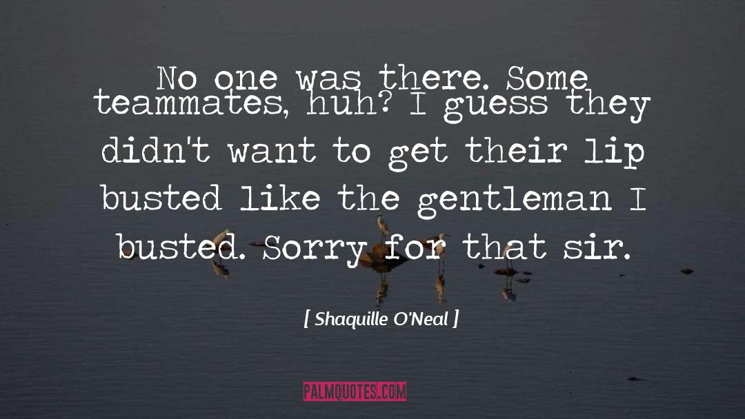 Sorry quotes by Shaquille O'Neal