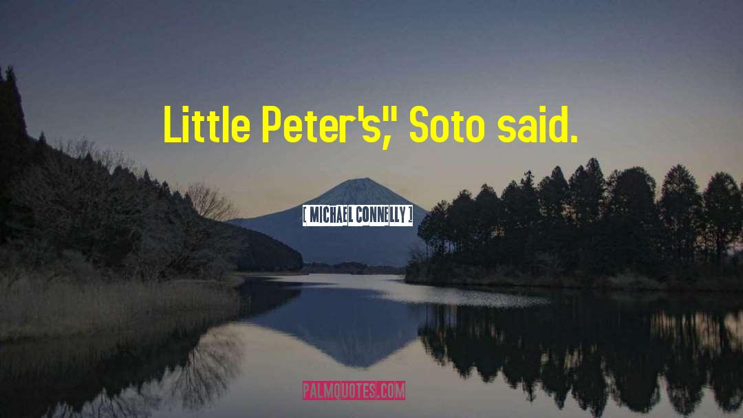 Soto quotes by Michael Connelly