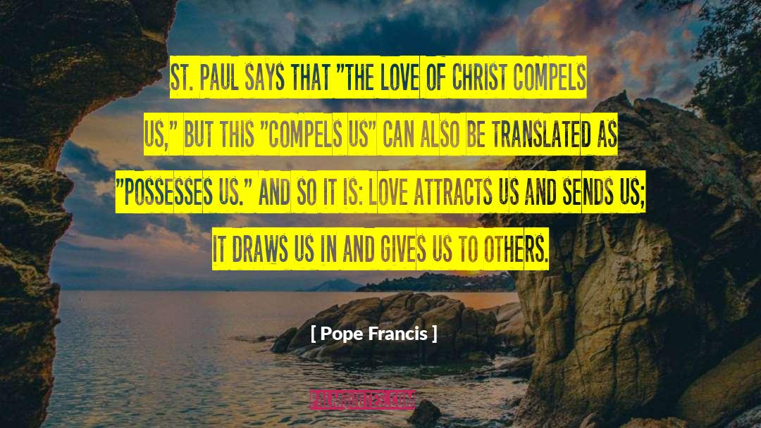 Souchet Comestible Translated quotes by Pope Francis
