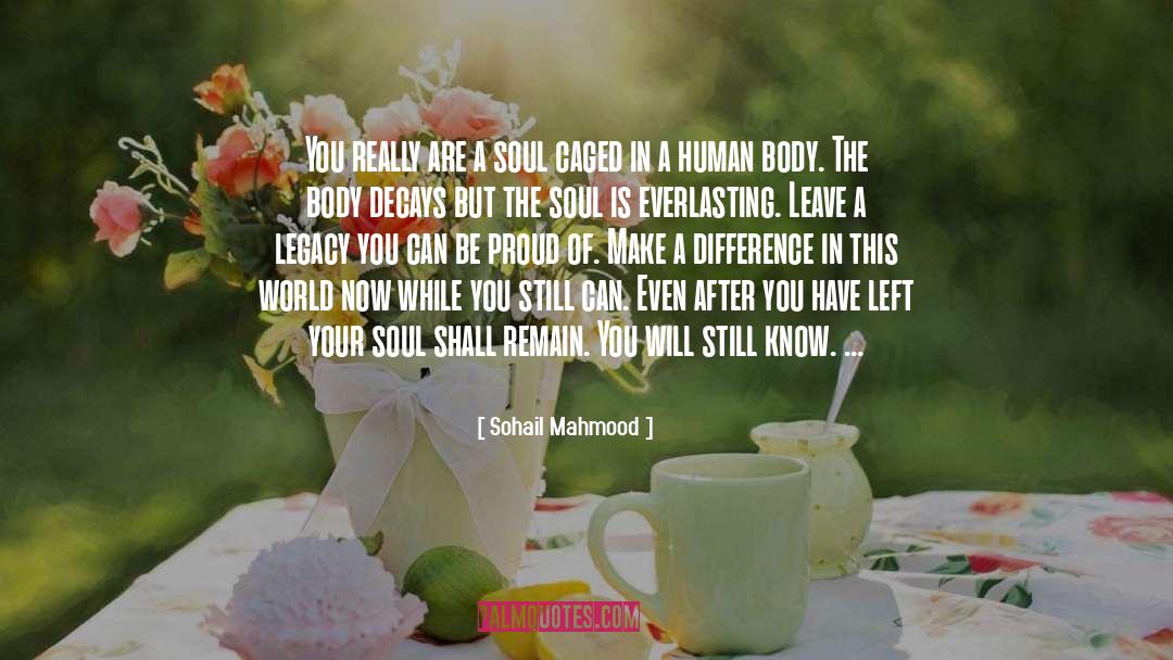 Soul And Body quotes by Sohail Mahmood