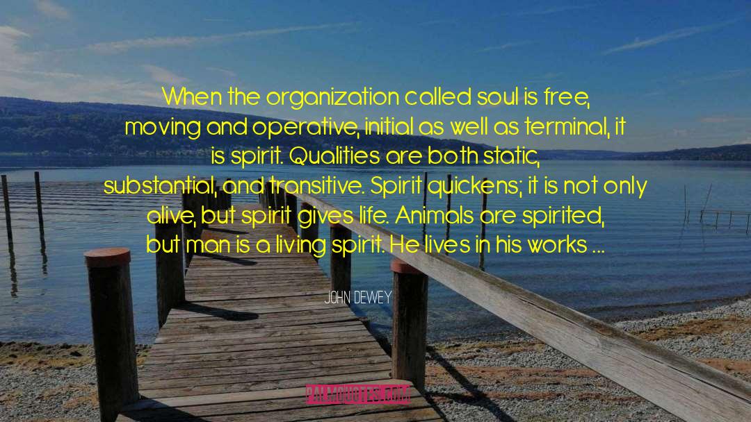 Soul And Spirit quotes by John Dewey