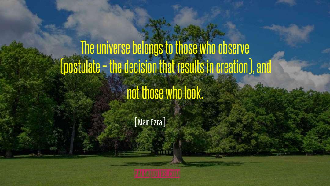 Soul Belongs To The Universe quotes by Meir Ezra