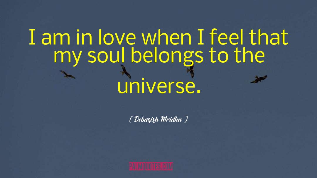Soul Belongs To The Universe quotes by Debasish Mridha