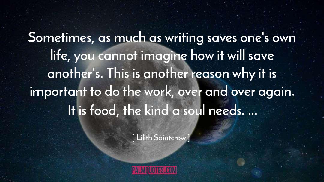 Soul Food Yummy quotes by Lilith Saintcrow