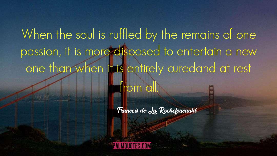 Soul Great Soul quotes by Francois De La Rochefoucauld