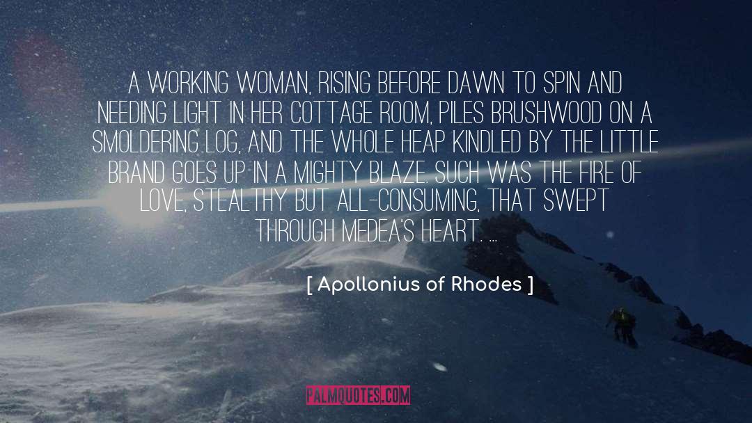 Soul Love Fire Hearts quotes by Apollonius Of Rhodes