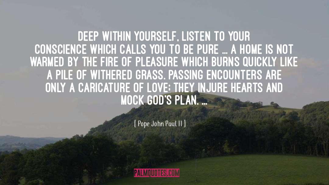 Soul Love Fire Hearts quotes by Pope John Paul II