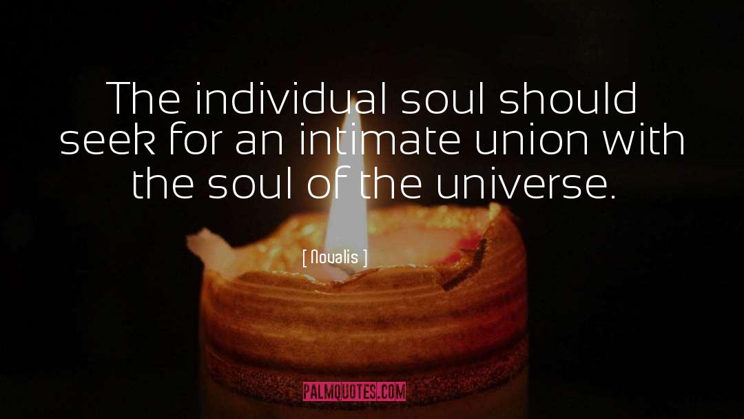 Soul Of The Universe quotes by Novalis