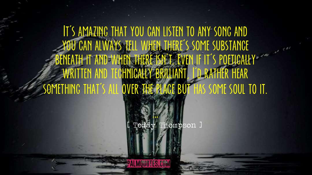 Soul Song quotes by Teddy Thompson