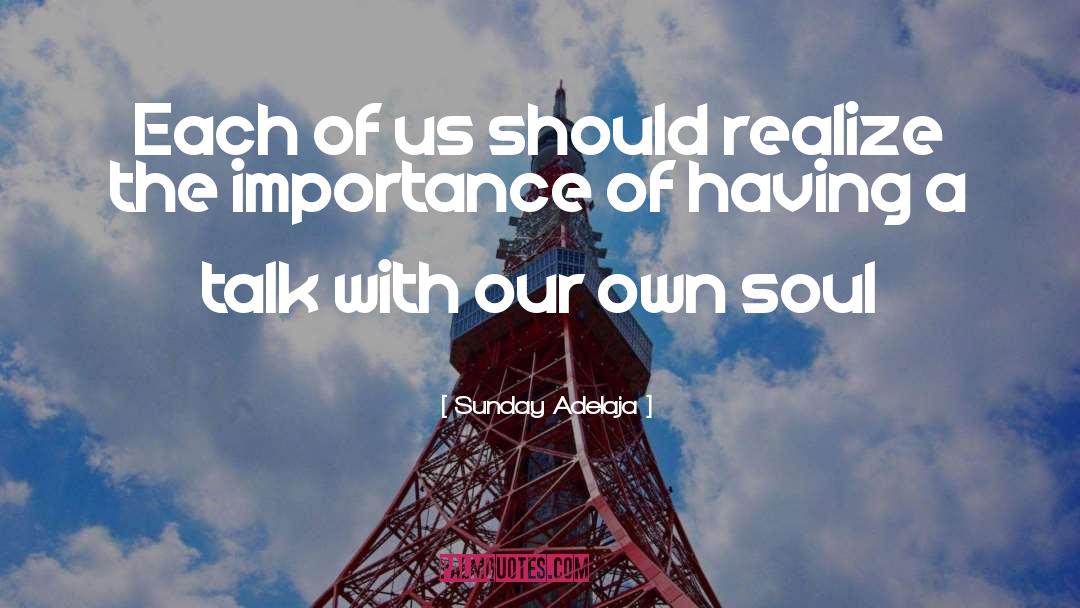 Soul Talk quotes by Sunday Adelaja