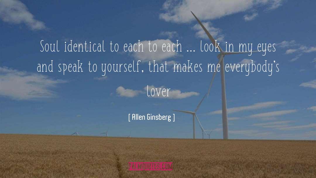 Soul Union quotes by Allen Ginsberg