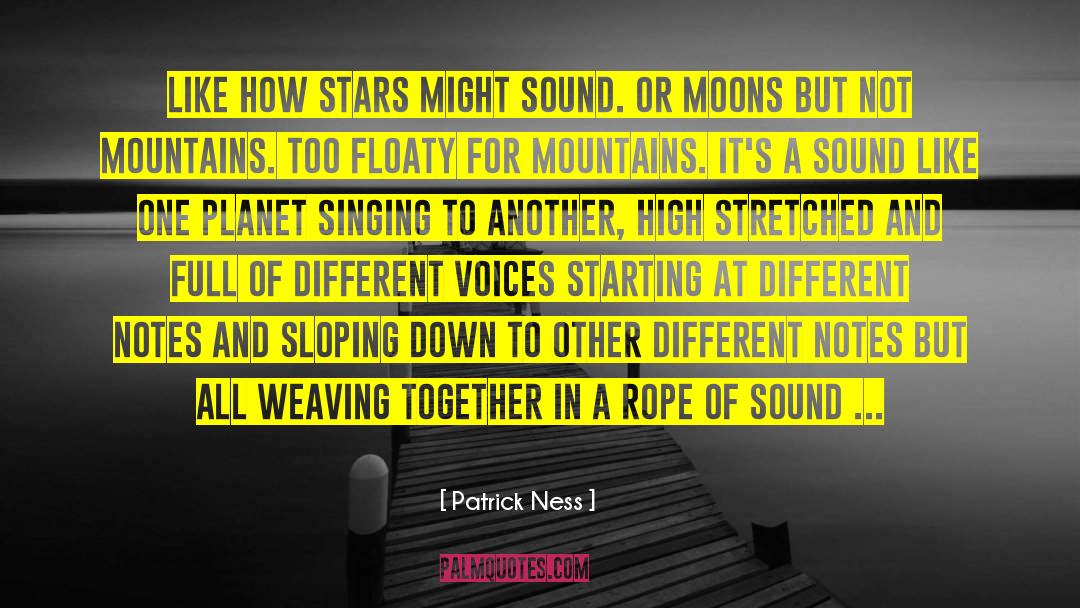 Sound Healing quotes by Patrick Ness