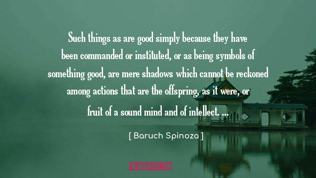 Sound Mind quotes by Baruch Spinoza