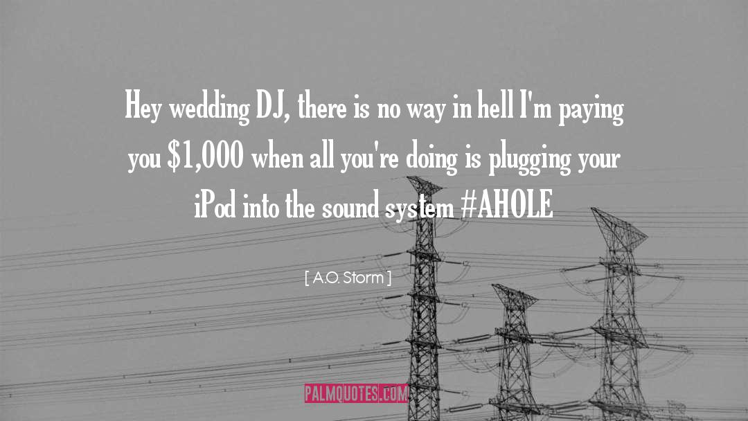 Sound System quotes by A.O. Storm