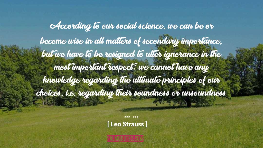 Soundness quotes by Leo Strauss