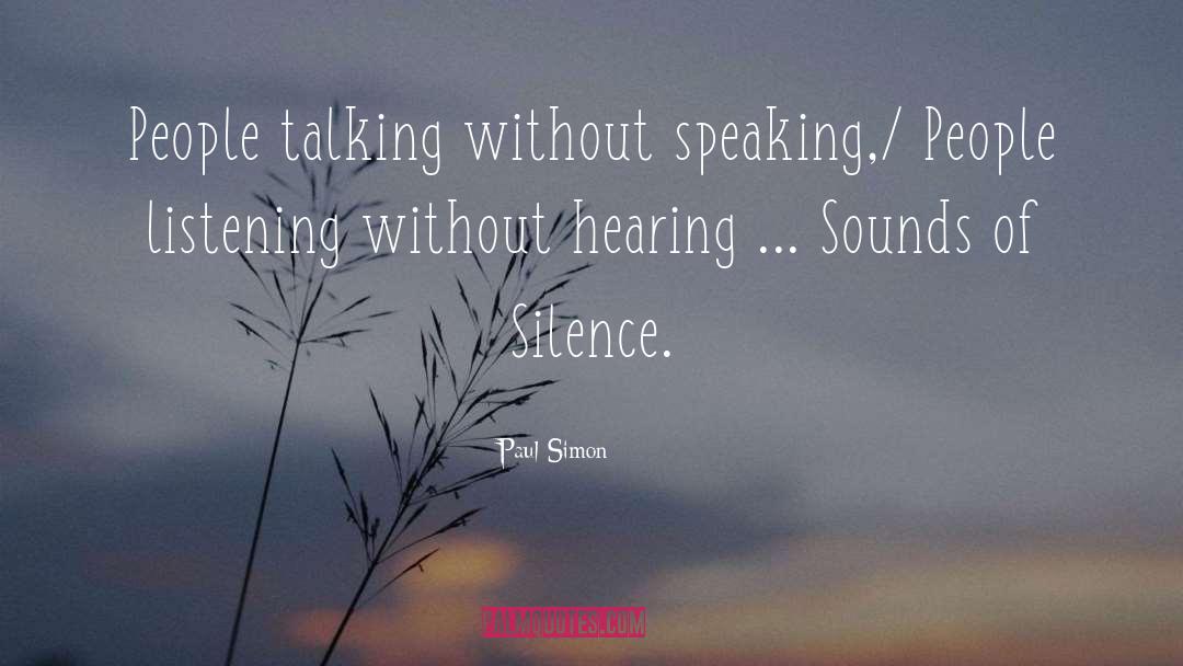 Sounds Of Silence quotes by Paul Simon