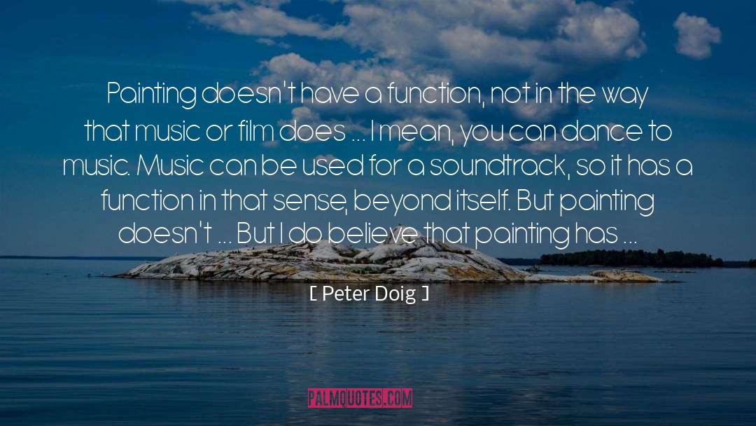 Soundtrack quotes by Peter Doig