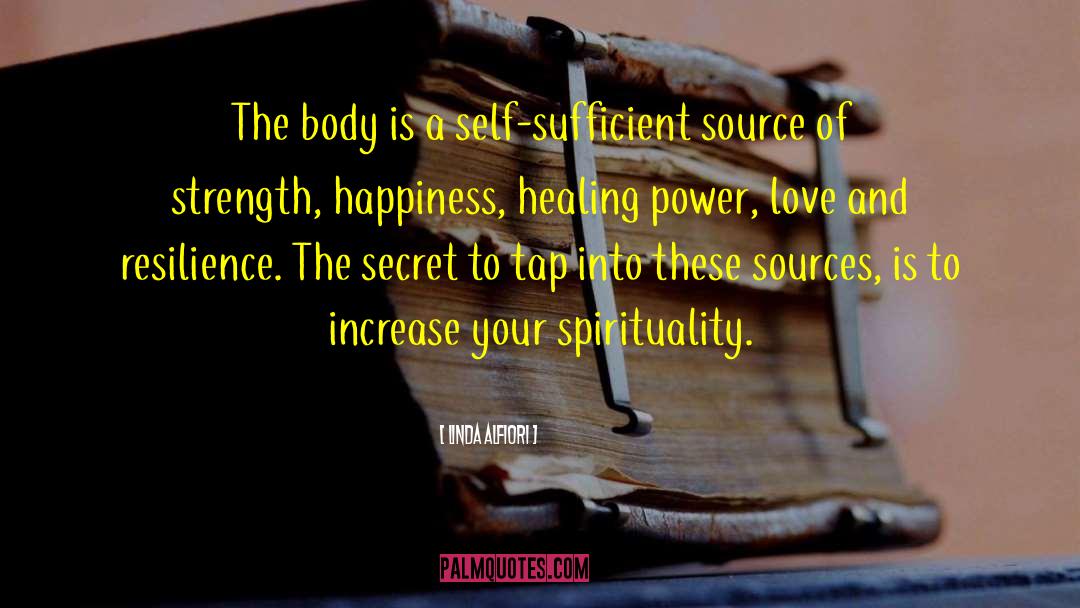 Source Of Strength quotes by Linda Alfiori
